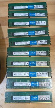 Crucial 4GB DDR4-2133 RDIMM PC4-17000 ECC Server RAM CT4G4RFS8213 read dis.